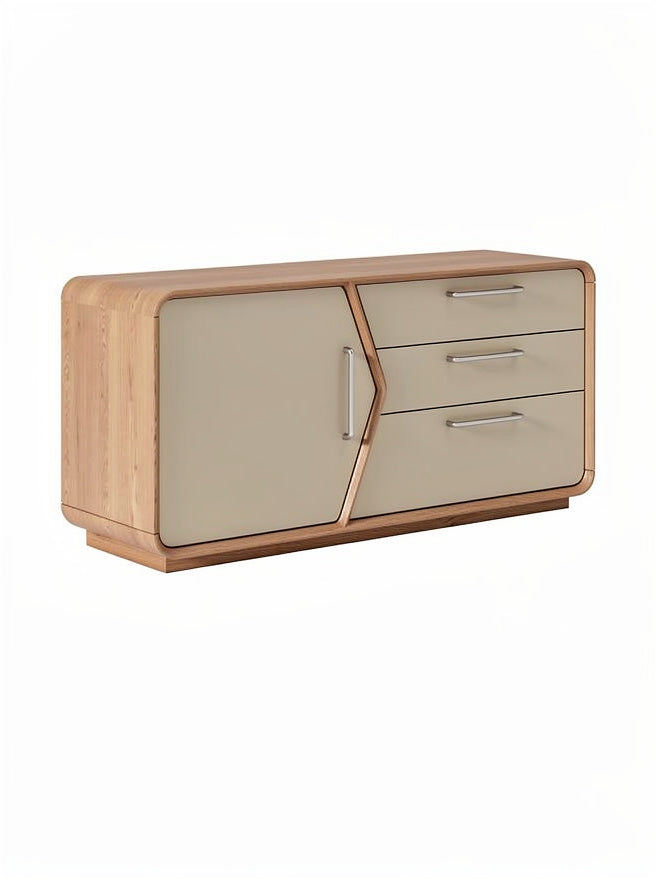 **Moderne Ladenkast met Gecombineerde Materialen**